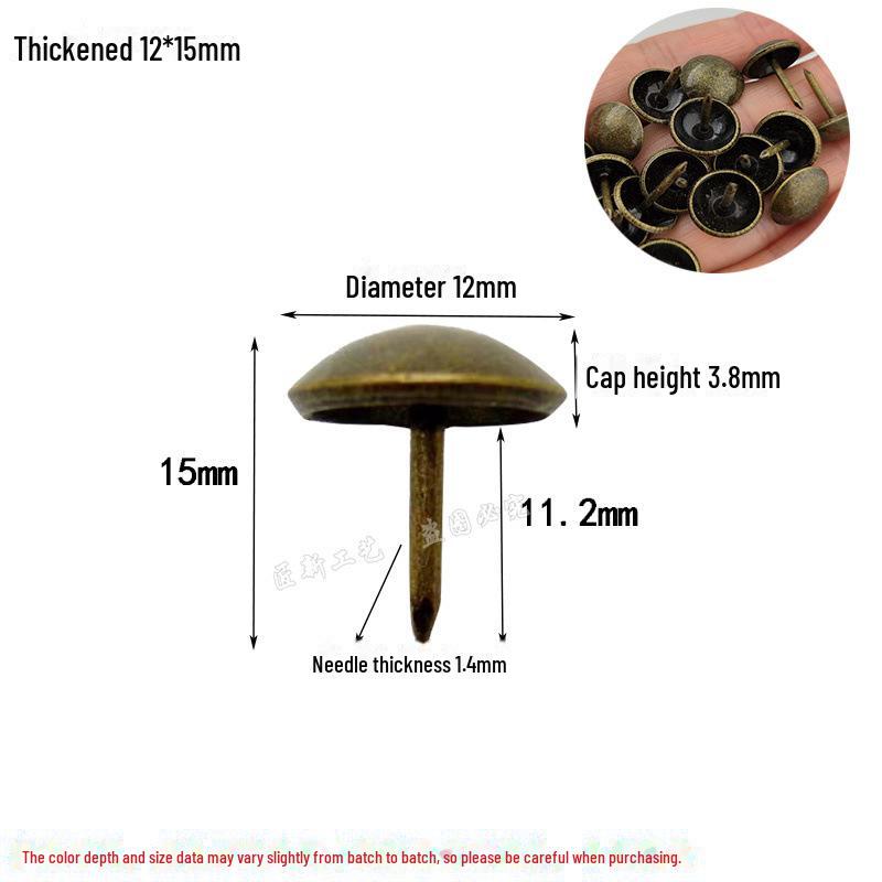Antike Eisenblase Dekorative Rundkopf Sofanägel für DIY Möbel und Weich-/Hartverpackungen