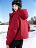 Small outdoor cold-proof cotton clothes women's short hooded tooling tailoring winter coat physical selection to get goods