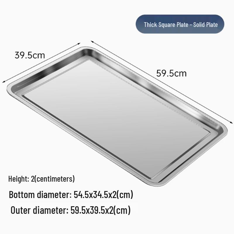 

Stainless Steel Rectangular Steaming & Serving Tray