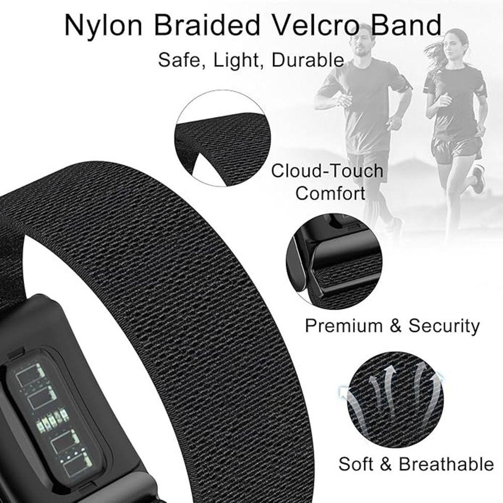 Adjustable Elastic Bicep Band Replacement Breathable Nylon Sport Band Knitted Cozy for Whoop 5.0 One/Peak/Life(MG)