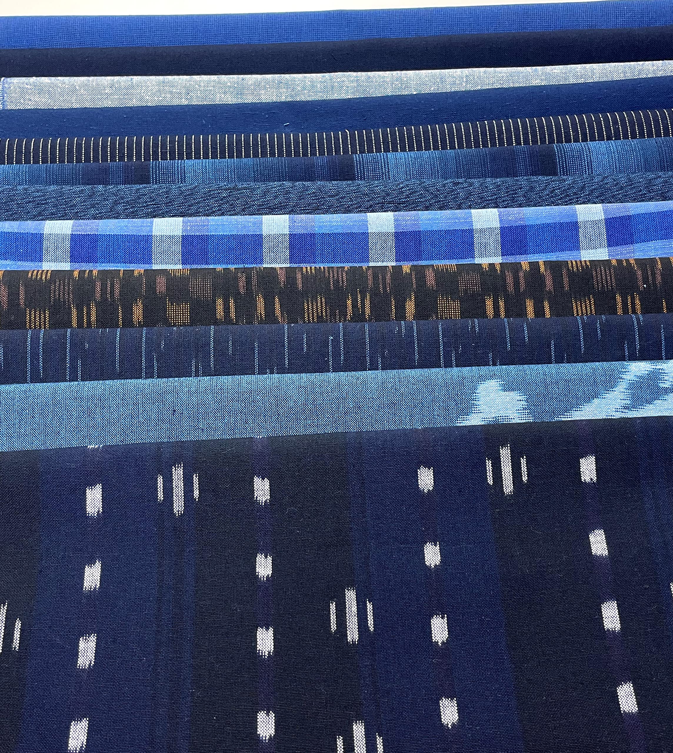 

Напівкомплект Куруме Касурі Прямо від Ткача 12 50см х 8 Видів Візерунковий 50см х 4 Види Ширина (Базовий / Типи) Однотонний/Смугастий + 37-39см синій