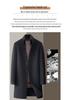 Men's Double-Sided Wool Coat with Detachable Down Liner and Stand Collar