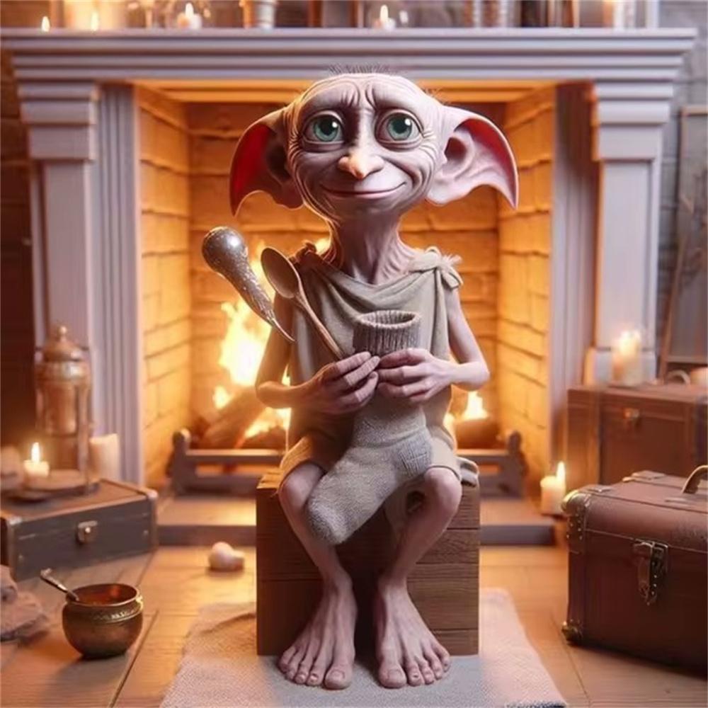 Harry Potter Dobby 5D DIY Κιτ Ζωγραφικής με Διαμάντια Κινούμενο Σχέδιο Σταυροβελονιά Ξωτικό Χειροποίητο Ψηφιδωτό Τέχνης Διακόσμηση Σπιτιού Δώρα