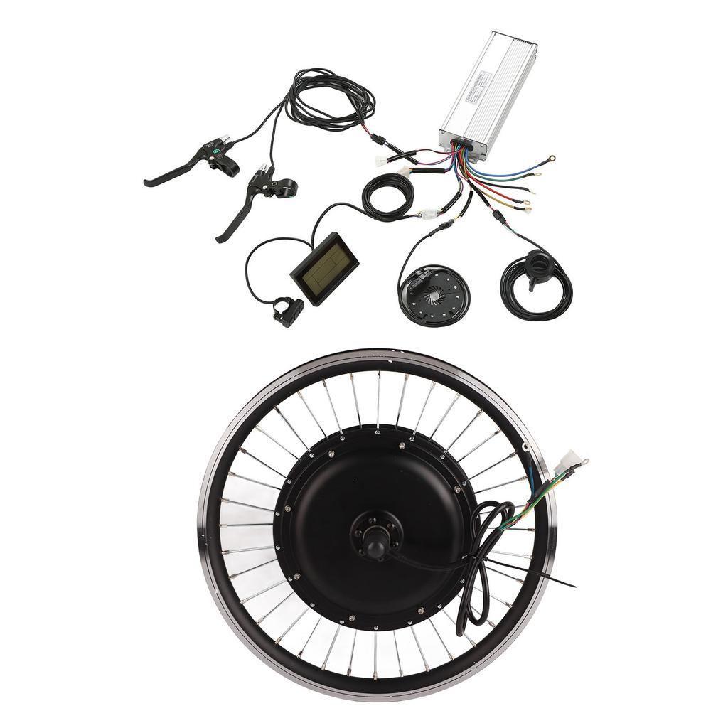 Kit di conversione con motore nel mozzo posteriore da 2000W 48V e display LCD3 per Bicicletta Mountain Bike Accessorio Modificato