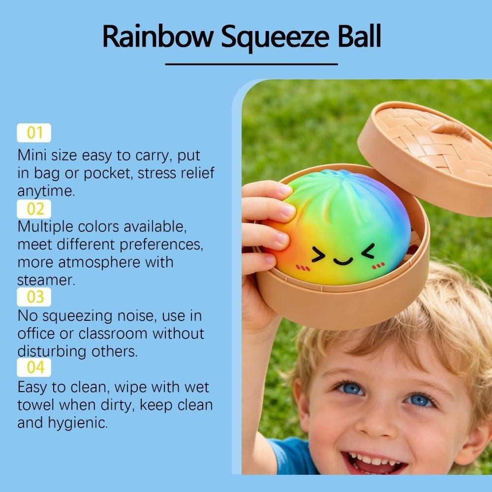 With Steamer Dumplings Blind Box Squishy Toy Stress Relief Sensory Ball For Stress Anxiety Relief