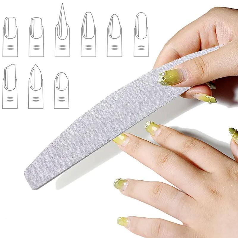 5/10Pcs Nail File Mix Color 100/180 Grit Professional Sandpaper Cuticle Remover Buffer Files Manicure Tool Set