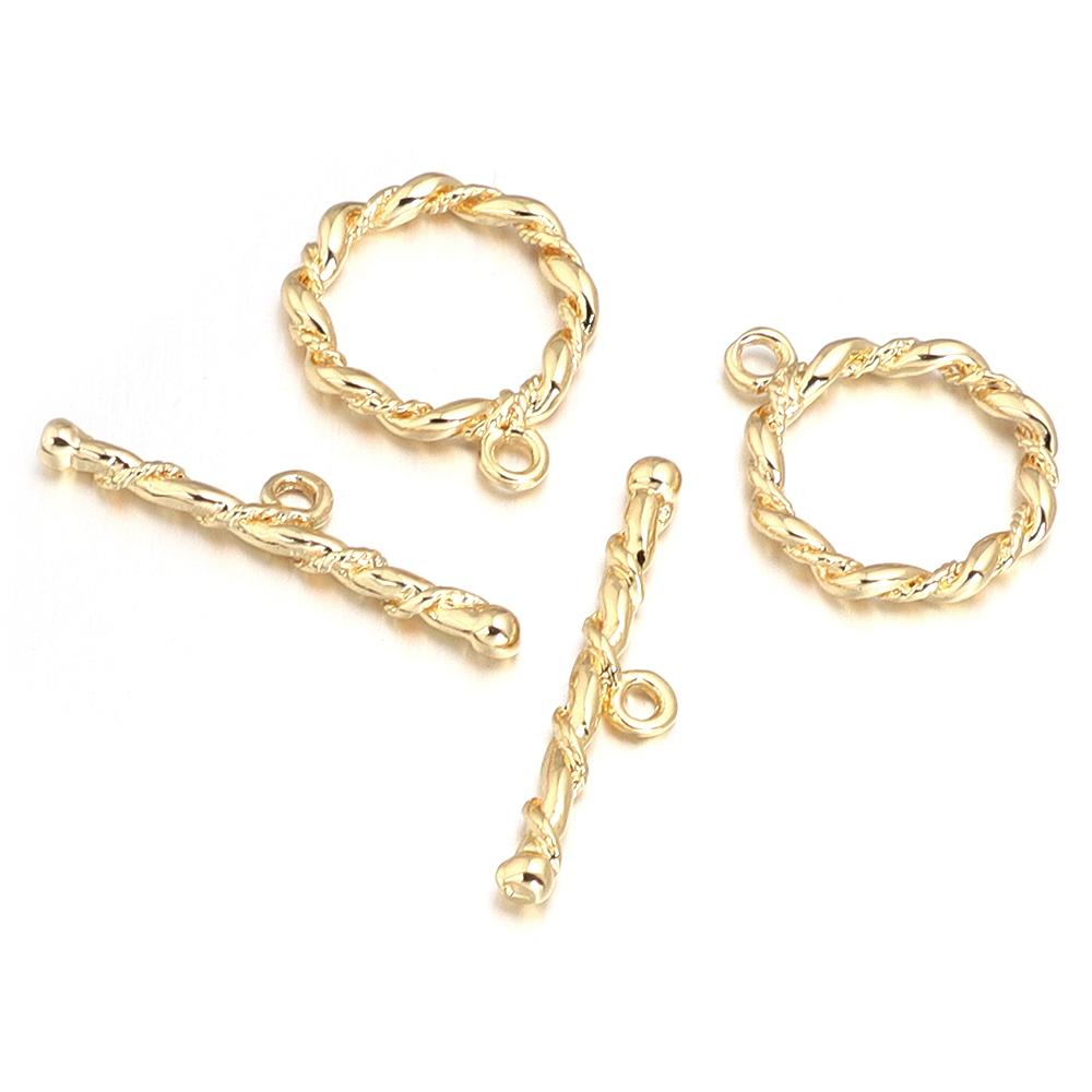 4-5Sets/Lot  Metal OT Clasps Connectors For Bracelet Necklace DIY Toggle Clasps Buckle Jewelry Making Supplies Connectors