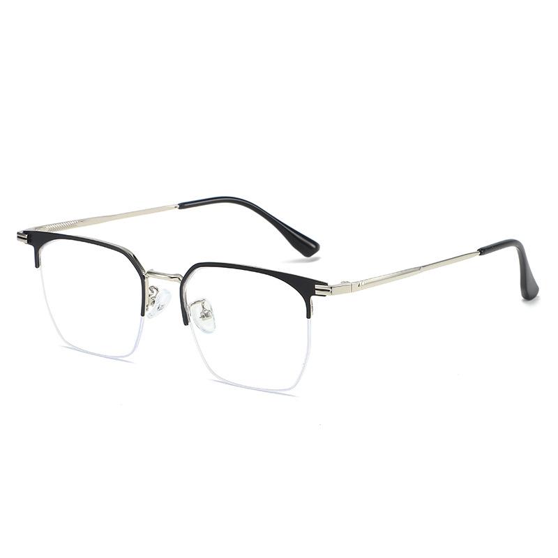 New Style Of Men And Women Versatile Glasses Metal Glasses Frame Face Decoration Flat Light Glass Myopia Glasses Frame MH95