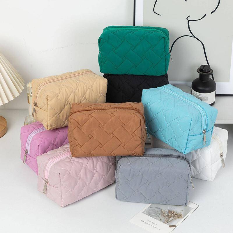 Bolsa de Viaje Cosmética Portátil para Cuidado de la Piel y Artículos de Tocador Simple Gran Capacidad Bolsa de Almacenamiento Suave