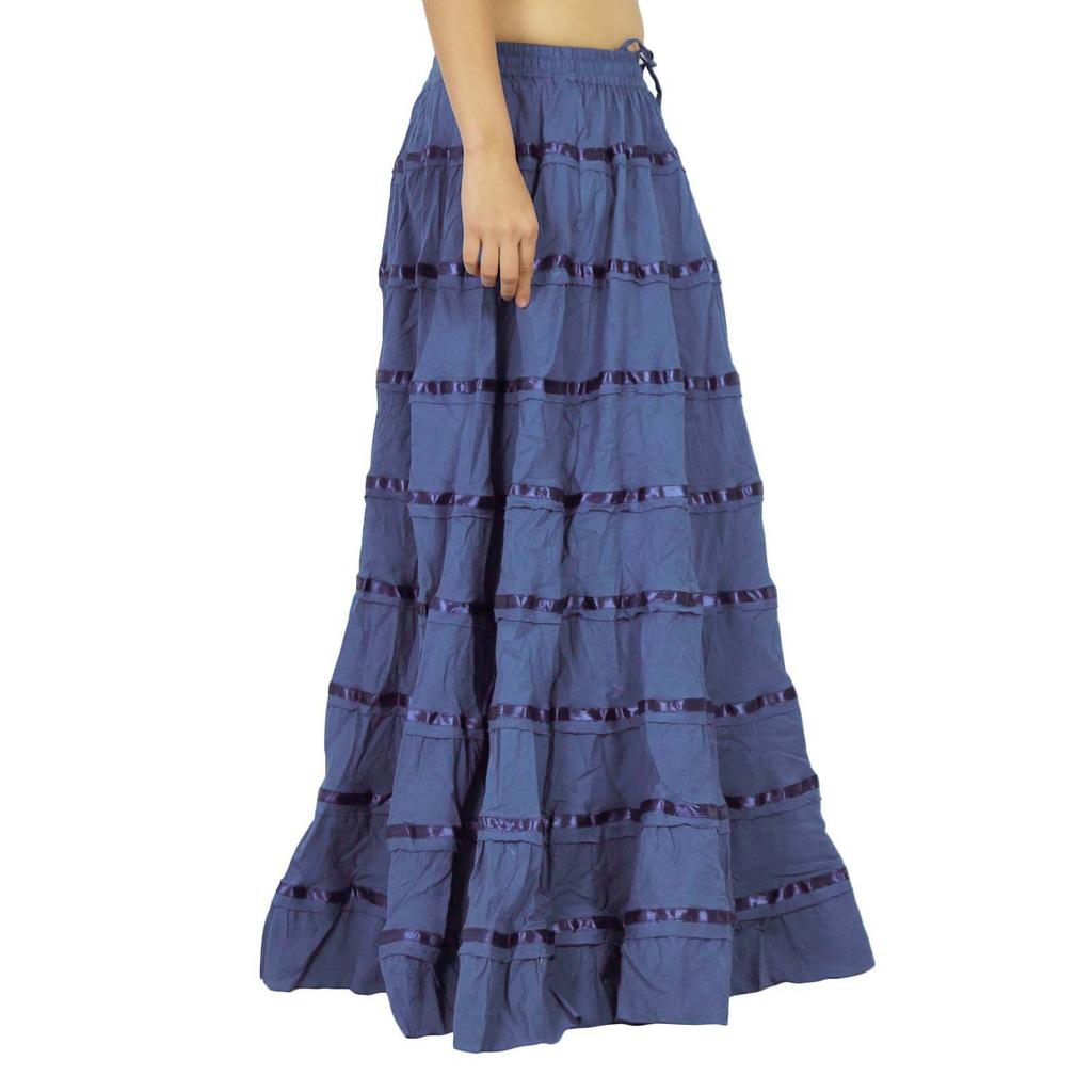 Women Fashion Beach Hippie Boho Gypsy Clothing Lace Casual Skirt