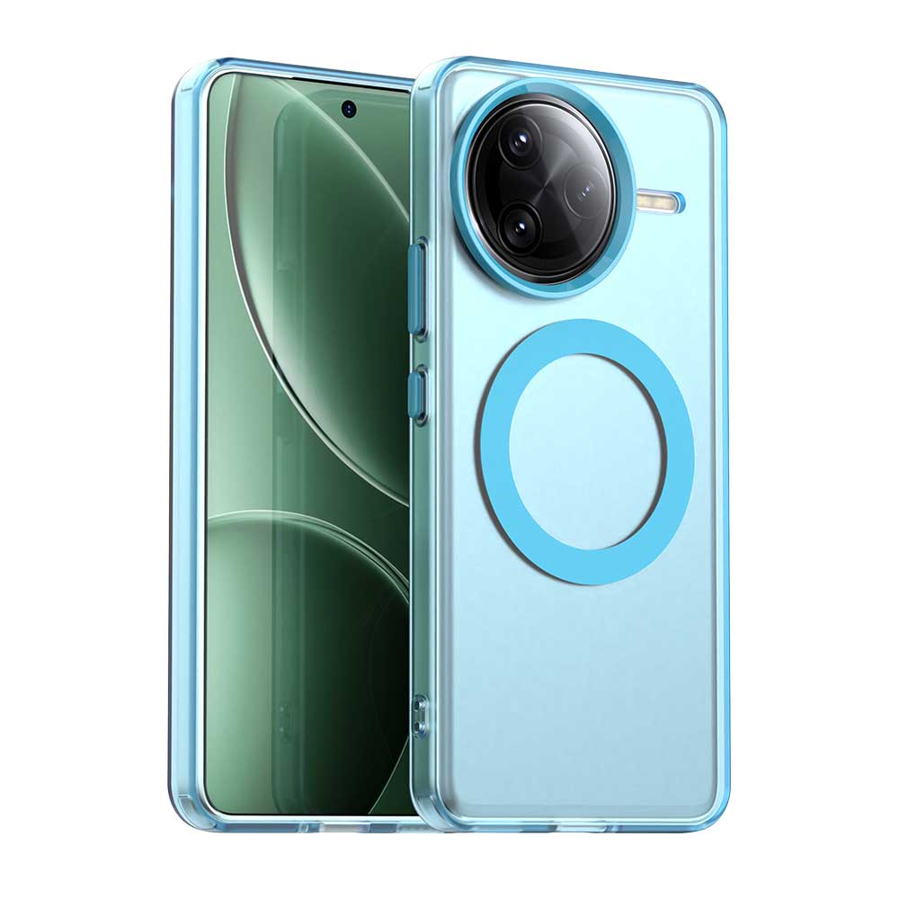 Magnetic Wireless Charging Case For Xiaomi Poco F7 Pro F7 Ultra Cover Candy Colors Transparent Back Shell Coque