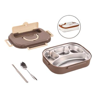 Sushe 304 Stainless Steel Insulated Lunch Box with Cutlery & Bag