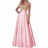 Sequin Sleeveless Evening Gown Slim Fit Prom Party Dress Women
