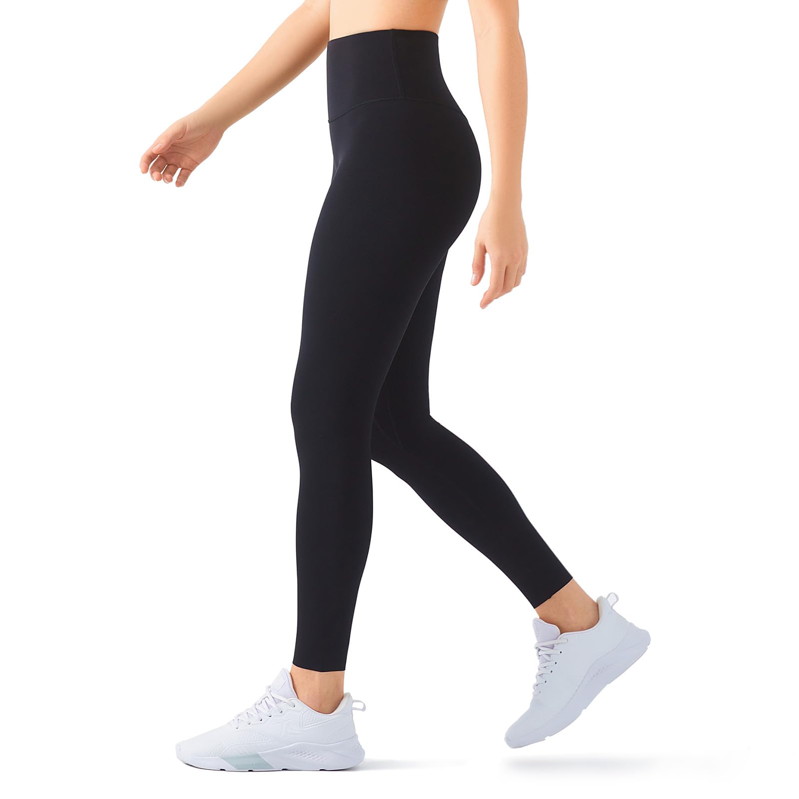 

IRCOLVE Yoga and Stretchable for Beautiful Legs Women s Leggings, High-Waisted, Moisture-Wicking, Quick-Drying, (XL, Black, lp013)