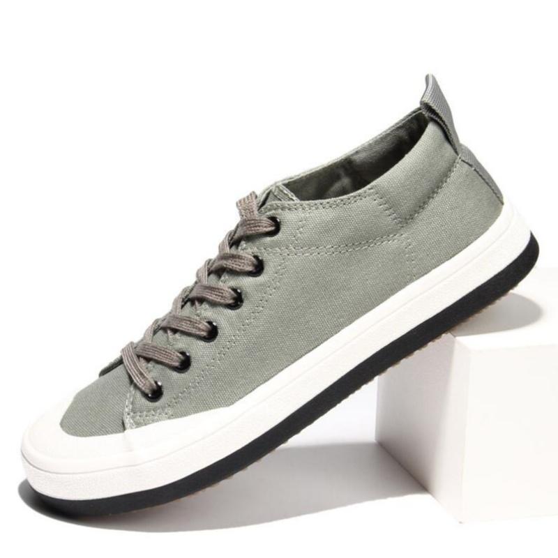 

Мужские парусиновые туфли повседневные на шнуровке кроссовки летняя мода дышащие вулканизированные туфли резиновые балетки уличные осенние повседневные мужские туфли 44