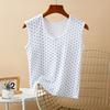 Dam sommar linnen plus size bomull långt linne stretchigt ärmlöst lager-på-lager camisole underlinnen löst cami bas t-shirts