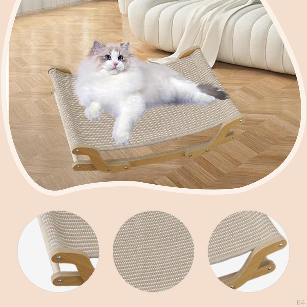 Lit Griffoir pour Chats d'Intérieur Animaux de Compagnie Prévient les Dommages aux Meubles Activité Fauteuil Longue Robuste