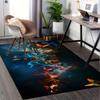 1pc. Colorful Butterfly Home Decor Rug, Office Carpet, Chair Mat, Outdoor Rug Gift for Nature Lovers