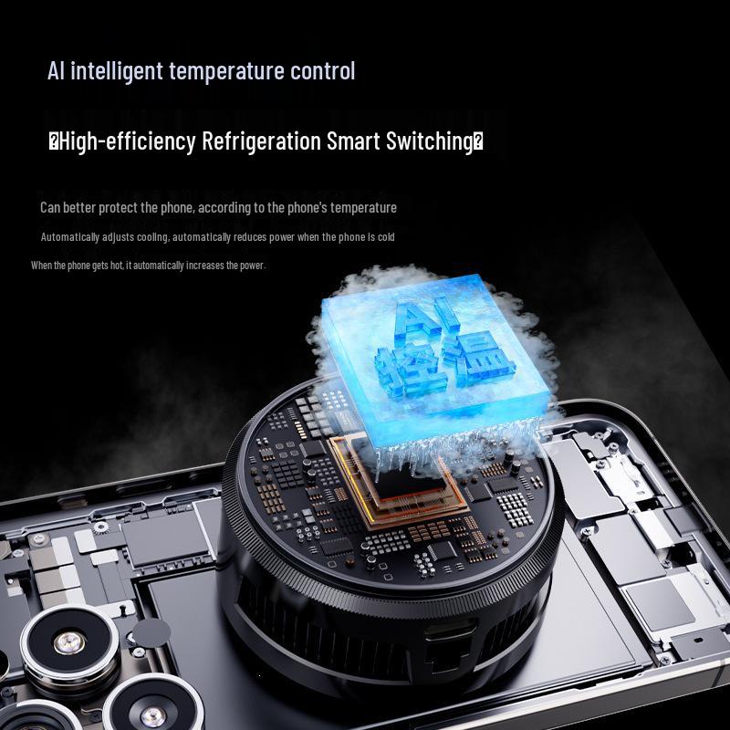 Wu Ying Zi Phone Cooler with AI Temperature Control and LED Display