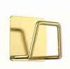 No-Drill Wall Mounted Bathroom and Sponge Holder with Adhesive Strips, Gold Sponge Rack, Single Pack