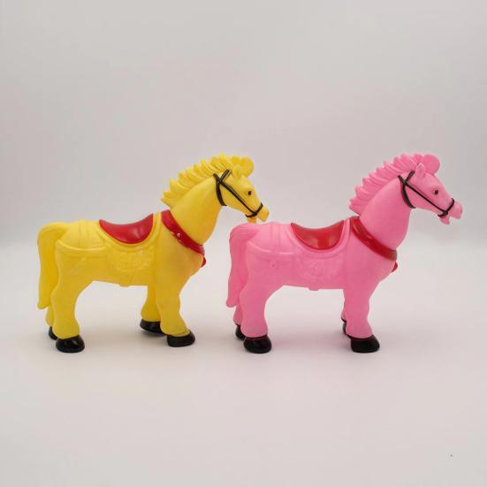Squeaky Horse Squeeze Toy with Sound Soft Decompression Fidget for Kids Cute Cartoon Animal Figurine Fun Stress Relief Gift for Children
