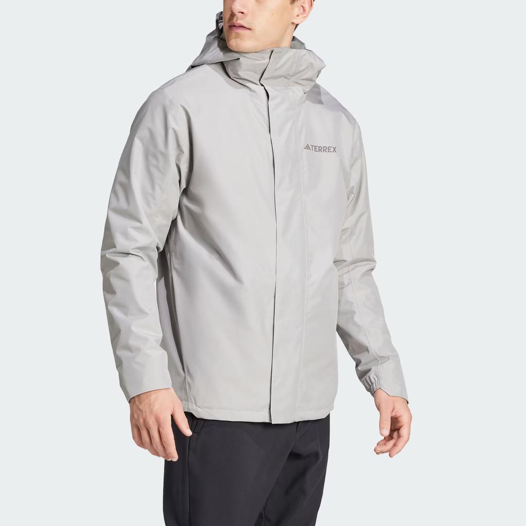 adidas Водонепроницаемая, ветрозащитная и дышащая ветровка мужская Чистый ледяной серый IX5627
