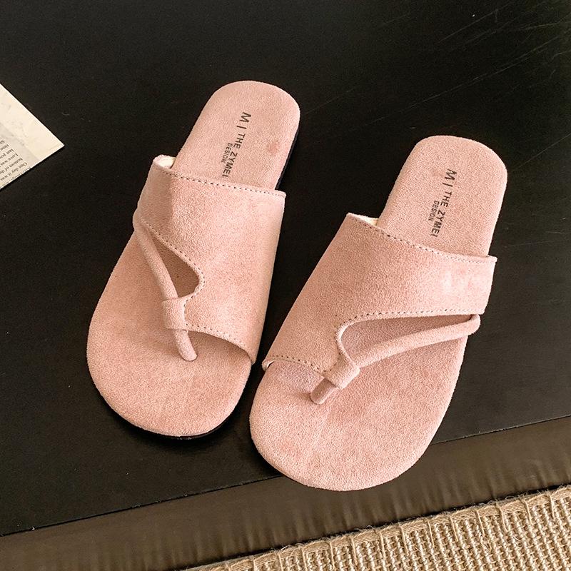 Zehensatz vielseitige coole Hausschuhe Sommer 2025 neu Zehensatz Hausschuhe Damen lässig flacher Absatz coole Hausschuhe Oberbekleidung