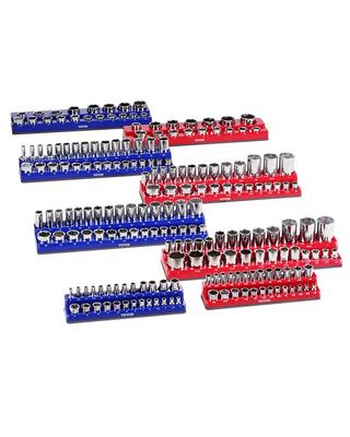 Magnetic Socket Organizer Set, 8PCS Socket Holder, 1/4''