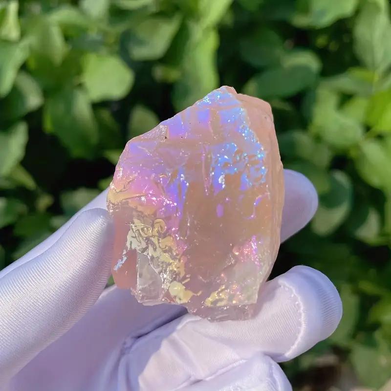 

Аура Розовый камень Кварц Необработанные Кристаллы Для Домашнего Декора Лучший Подарок Для Семьи И Друзей