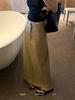 Thirteen Rows [KAPOK] High-Waisted A-Line Slimming Long Skirt - Early Spring 2026