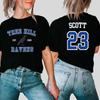 Camiseta Feminina One Tree Hill CAMISA RAVENS DE TREE HILL Nathan Scott Camisetas da Carolina do Norte Série de TV Merch OTH Tops com Estampa Lateral