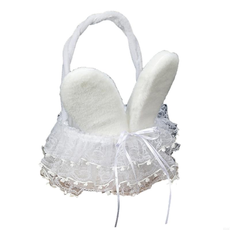 Woven Floral Basket Easter Ornament Perfect for Festive Celebrations HX6C