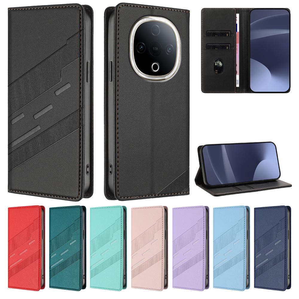 Stylish Leather Phone Cover For vivo V50 V40 SE V30 Lite V30E Y300 Y200E Y200 Pro Y100 Y38 Y30 Y29 Y28 Y18 Y04 Y03 Z9S Cover