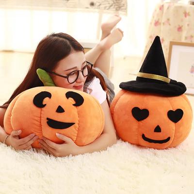 Soft Pumpkin Toy Sleeping Pillow with Hat PP Cotton Filled Cushion Kids Room Decor Kids Toy