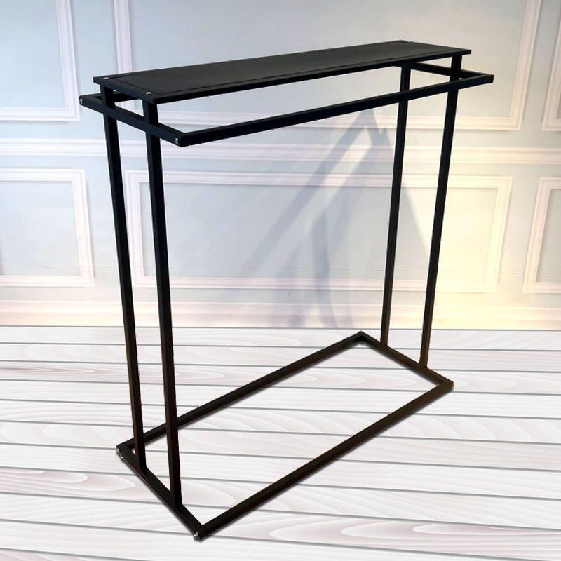 Double Row Floor-Standing Clothing Display Rack for Men & Women