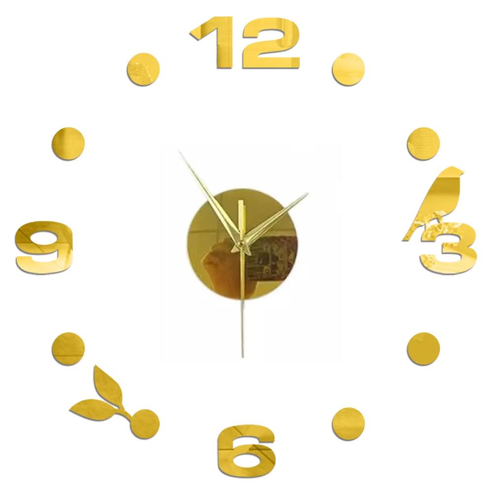 3D Wall Clock DIY Mirror Wall Stickers Home Decor Quartz Needle Watch Living Room Removable Art Decal Sticker Reloj De Pared Hot