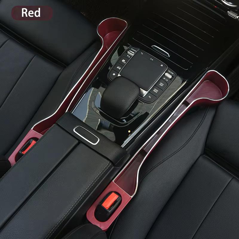 

Car Seat Gap Filler Organizer- Upgrade Car Side Seat Gap Filler with Cup Holder and Phone Holder- Car Seat Gap Organizer 2 Pack червоний