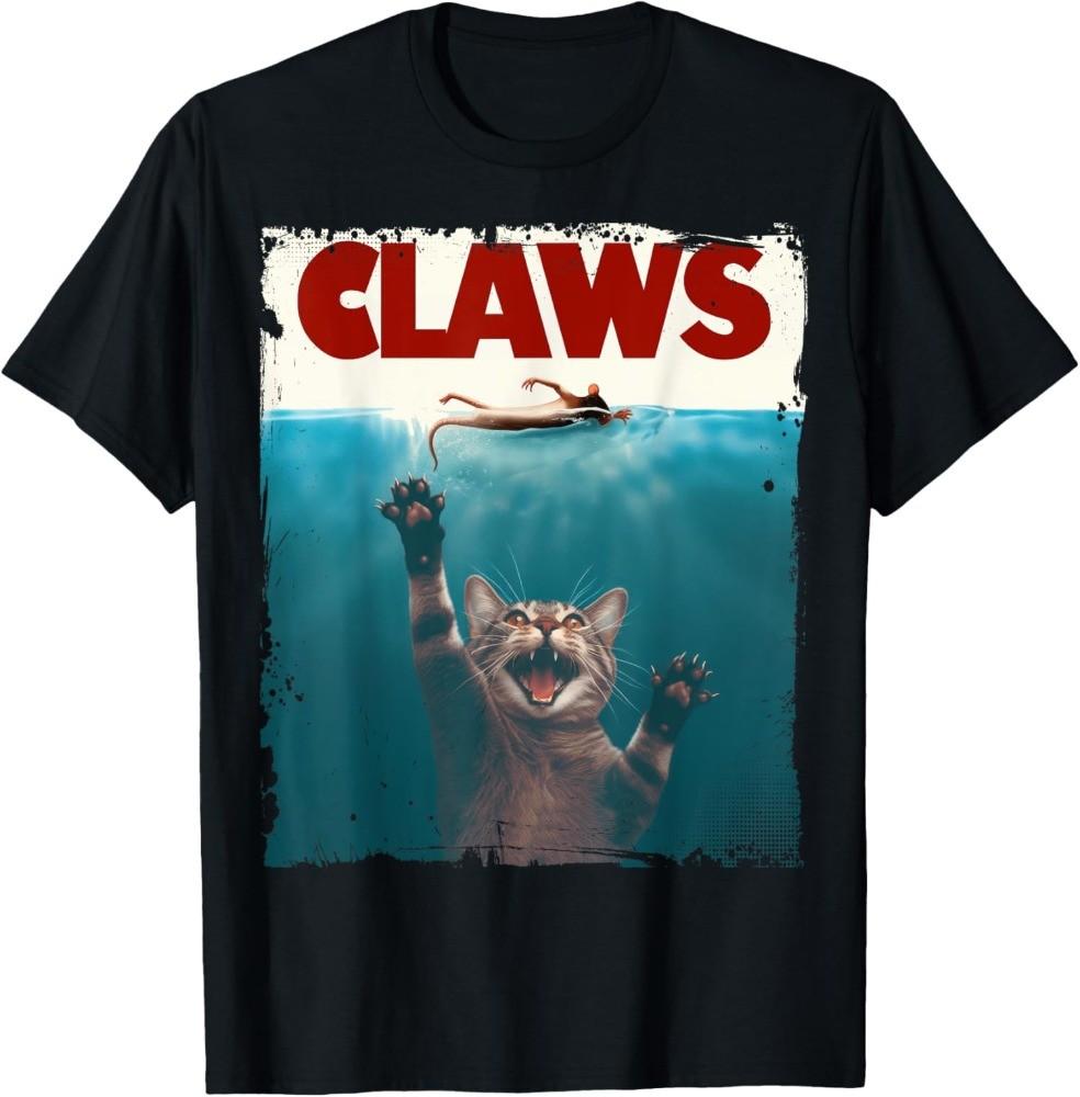 Claws Funny Cat I Love Cat Paws Cat Parody Animal Unisex T-Shirt XL