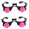 2PCS Halloween Horror Red Eye Glasses Props Funny Personality Scary Horror Glassesparty Tricky Eyes Cosplay Prop Glow-B61B