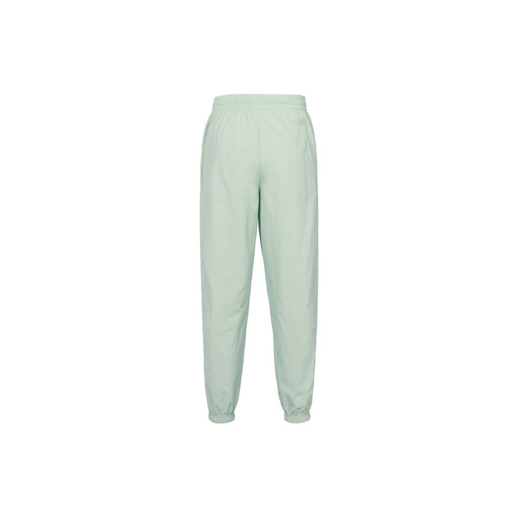Adidas Originals Trefoil Woven Pants With Cuffed Hem And Loose Fit Women Bottoms Linen-Green IK8629