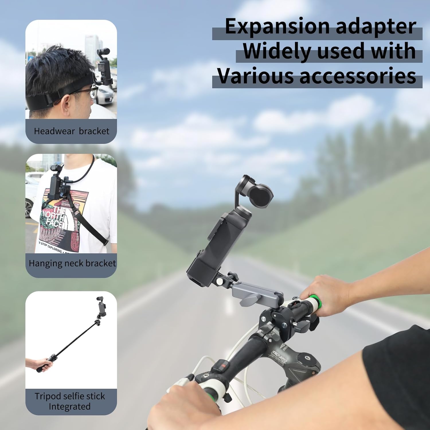Expansion Adapter Mount for DJI Osmo Pocket 3 Accessories Pocket3 Metal Holder