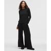 Becalm High Rise Pleated Extra Wide Leg Pant Black