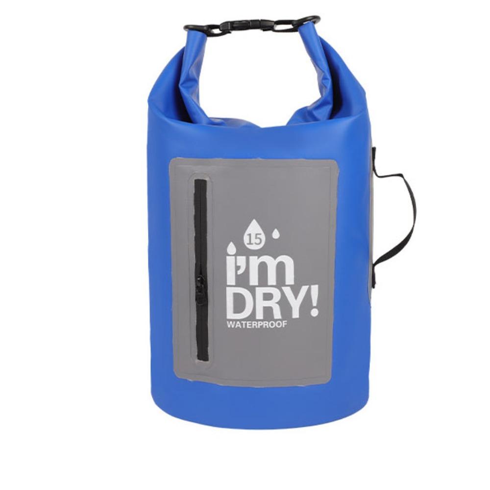 

Large-Capacity Waterproof Dry Bag Waterproof Beach Backpack Swimming Bucket Bag Swimming Pool 10L синий