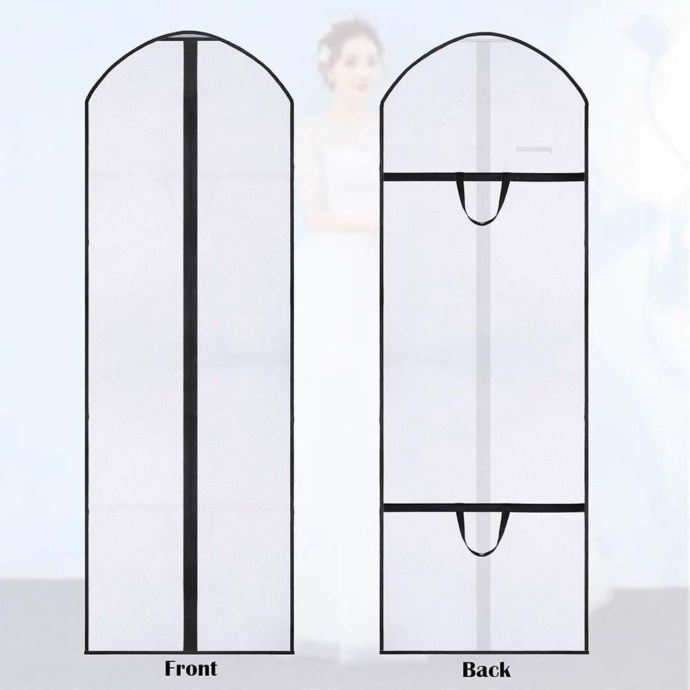 183x60cm Garment Clothes Dust Cover Suit Dress Jacket Travel Wedding Dress Protector Bag Anti-dust Moistureproof