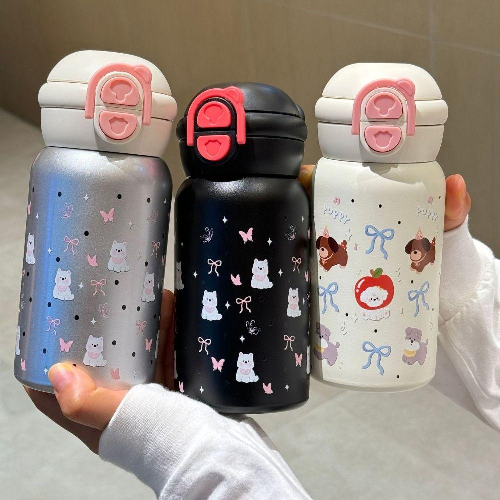 Cartoon Vacuum Cup 500ml Thermal Bottle Creative Insulated Cup  Birthday Gift