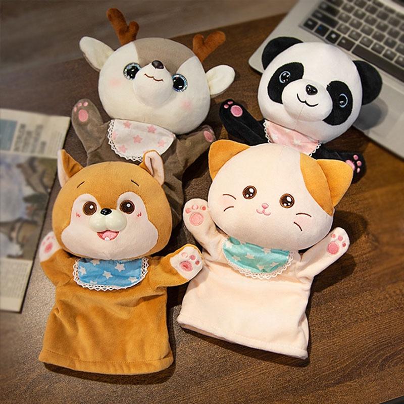 Cute Animal Finger Puppets For Kindergarten Performances Interactive Plush Toys For Parent-child Bonding
