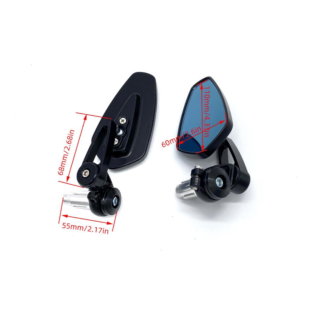 Universal Retro Aluminum CNC Motorcycle Handlebar Mirrors for Harley/CF150NK.