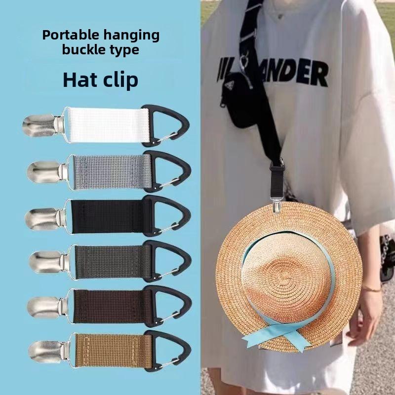 Outdoor Travel Straw Hat Clip Portable Hat Significant Other Bag Clip Multipurpose Outdoor Gloves Storage Clip