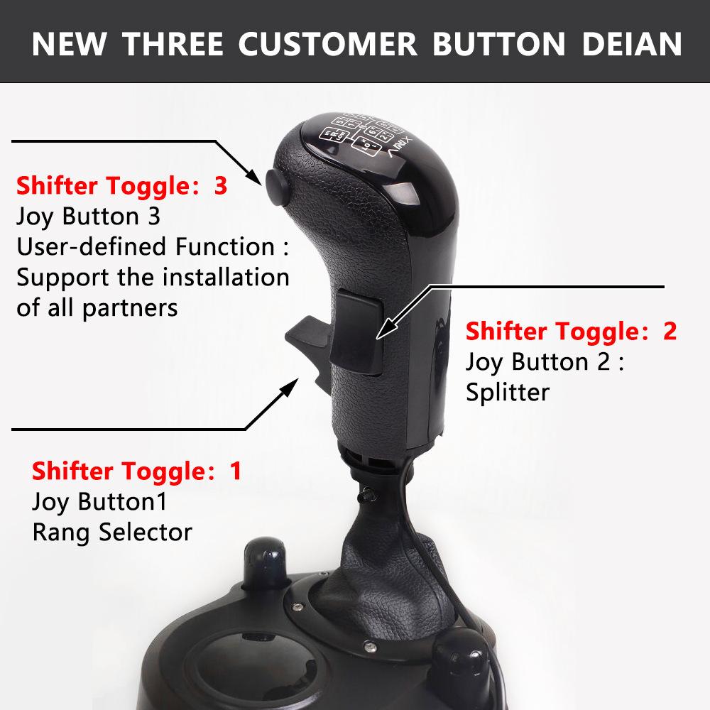Gearshift Knob Truck Simulator Shifter Pc Racing Shifter Speed Gearshift Knob Usb Game Gear Shifter Compatible G29 G27 G25 G923
