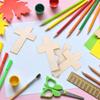Naturholzfarbe Kreuz Holzspäne DIY Malwerkzeuge für Kindermalerei und Basteln